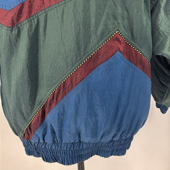 Vintage 90s Izzi Sik Coat Nylon Puffer Shiny Jacket Large Nineties M Video - Picture 3 of 10